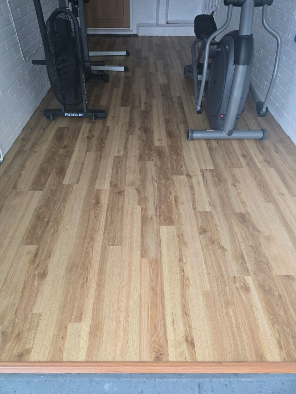 The finished floor